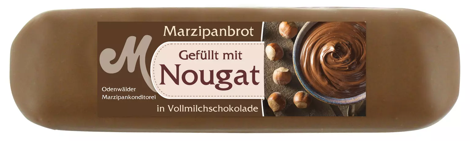 Marzipanbrot mit Nougatkern