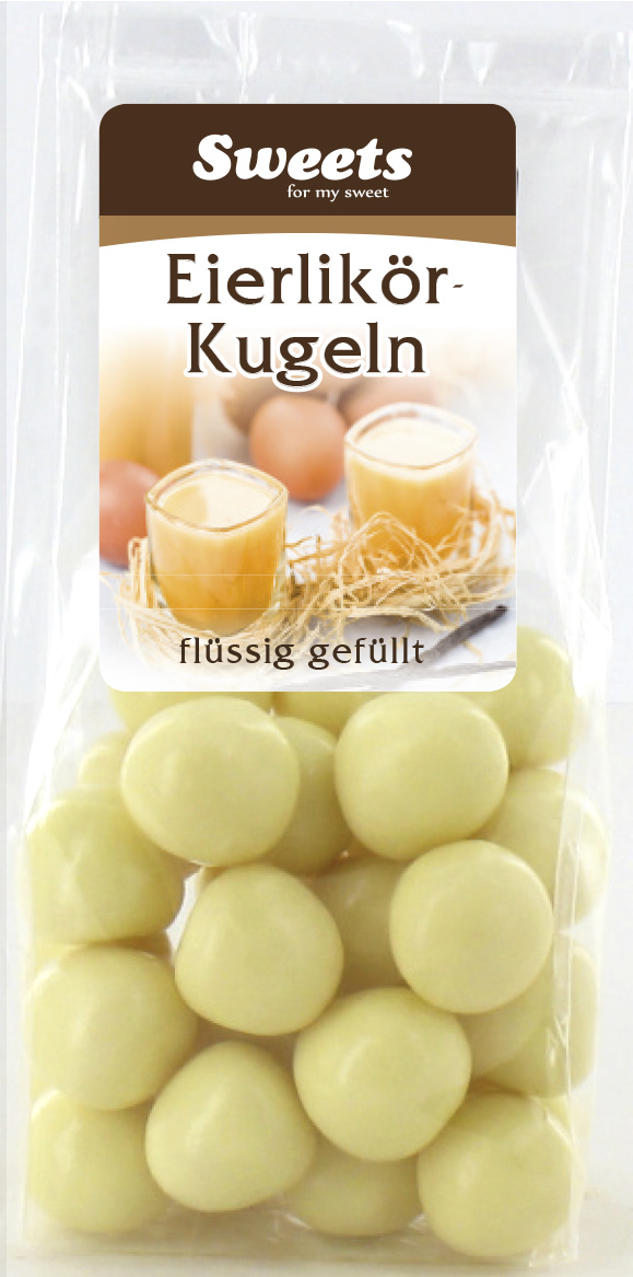 flüssig gefüllte Eierlikör Kugeln