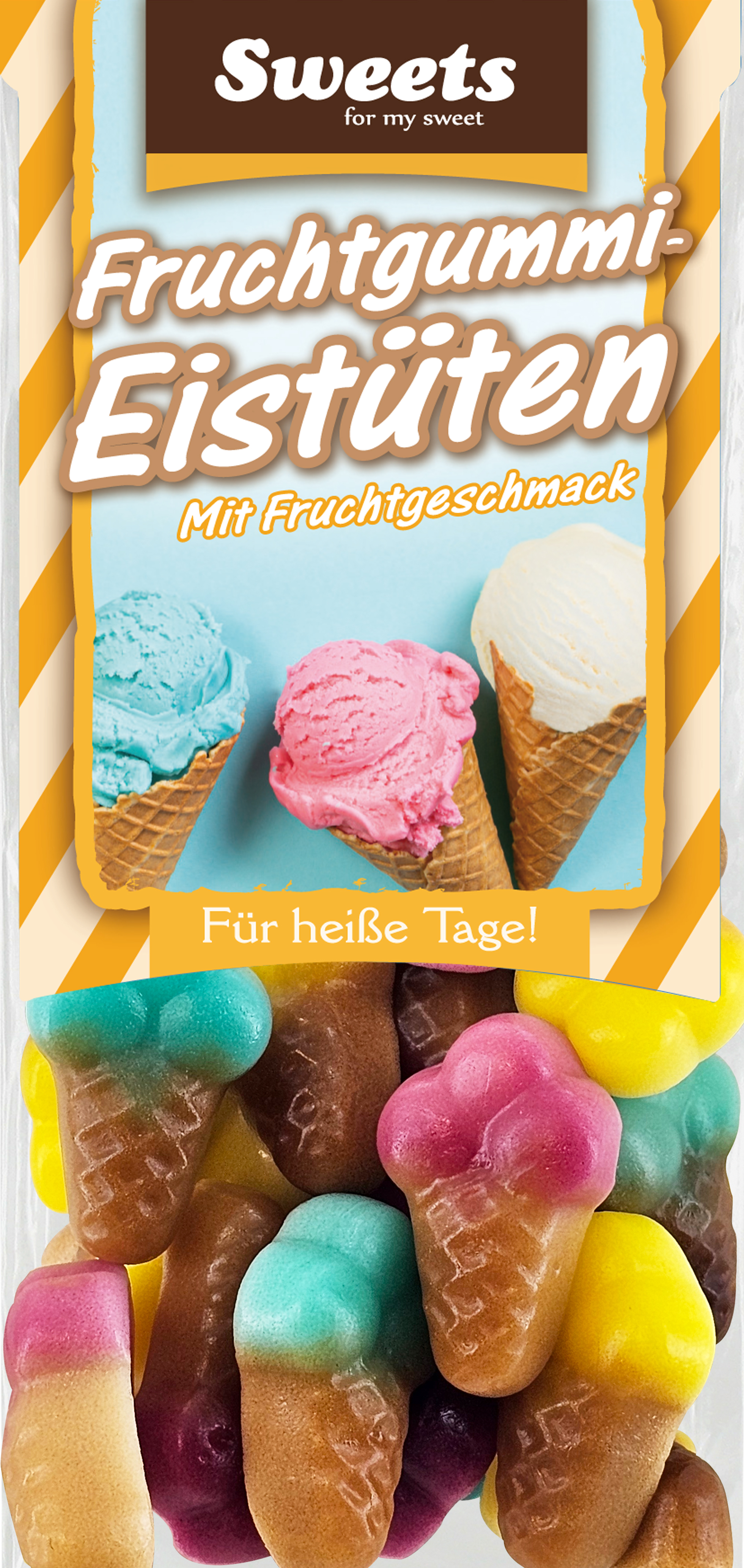 Fruchtgummi Eistüten