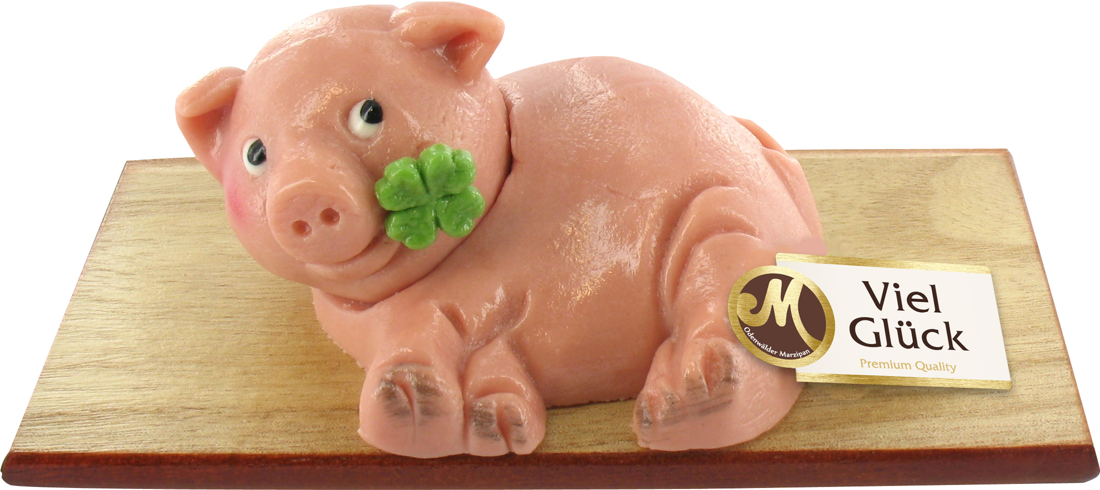 Schwein auf Holzbrett